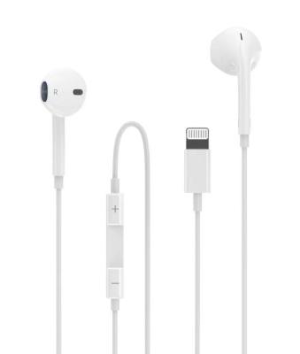 China Earbuds Earphone For Lightning Original Handsfree With Wired Control For Apple Use for sale