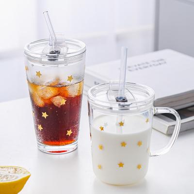 China AL Hot Sale Solid Yellow Viable Borosilicate Reusable Drinking Single Wall Glass Mug for sale