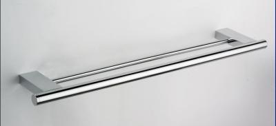 China Double Towel rail 89809-Square &Brass&Chrome color& Bathroom Accessory&fittings&Sanitary Hardware for sale