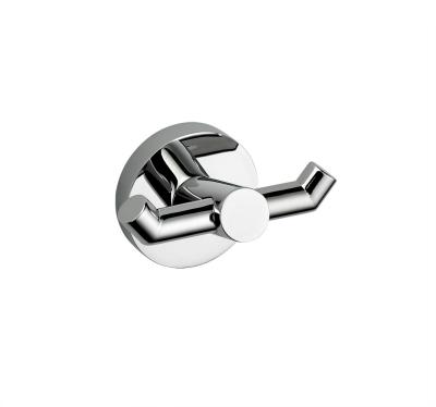 China Double Robe hook 87501-Round &Brass&Chrome color &matt black color & Bathroom Accessory&fittings&Sanitary Hardware for sale