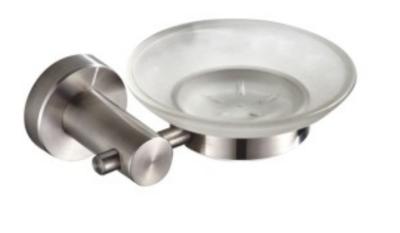 China Soap Dish 83302 (7058)- Brush&polish &Round &stainless steel 304&glass& bathroom &kitchen&Sanitary Hardware for sale