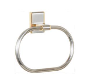 China Towel Ring 85205-Square&Brass&Nickel Brush +Golden&Bathroom Accessory&fittings &Sanitary Hardware for sale