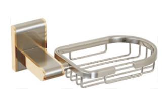 China Soap basket 85202B-Square&Brass&Nickel Brush +Golden&Bathroom Accessory &fittings &Sanitary Hardware for sale