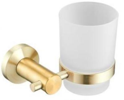 China Tumbler holder83003-Brushed Golden color Round&Stainless steel 304 for sale