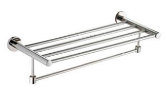 China Double towel rack83711B -Polish& Round&Stainless steel 304&Bathroom Accessories&kitchen&Sanitary Harware for sale