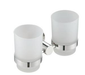 China Double tumbler holder83704-Polish&Round & Stainless steel 304&&,glass for bathroom&kitchen,sanitary for sale