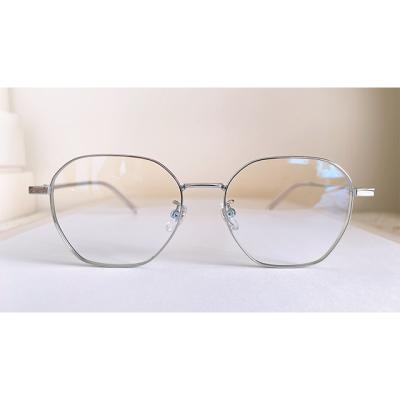 China Optical Glass Metal Frame Blue Light Blocking Glasses Computer Glasses Prevent Blue Light Glass Gold Color for sale