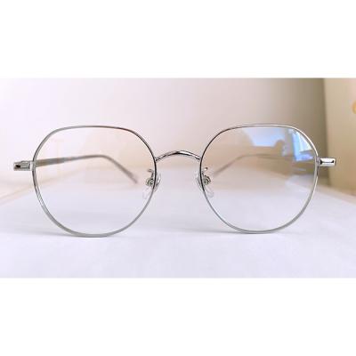 China 2023 Glass Fashion Legs Blue Light Myopia Optical Glass Metal Sight Glasses Anti Eyesight Flat Optical Frames Glasses for sale