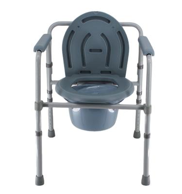 China New Style Wheelchair Commode Transfer Chair Portable Folding Commode Folding Shower Wheelchairs Commode for sale