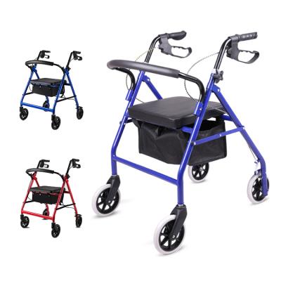 China Health Care Aid AR04 Adjustable Child Walker Rollator With Wire Basket for sale