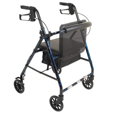 China 1st Old Age Walking Folding Removable High Quality Safety Rollator With Seat Walkers for sale