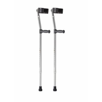 China Ergonomic Elderly Super Lightweight Aluminum Alloy Crutch Black Crutch Aluminum Alloy Elbow Disabled Walking Aid for sale