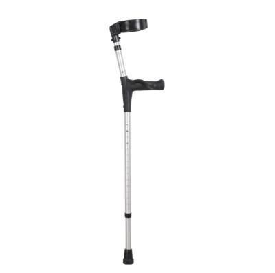 China Ergonomic Elderly Super Lightweight Crutch Disabled Walking Aluminum Alloy Walker Walking Stick Aluminum Alloy Elbow Crutch Black Aid for sale