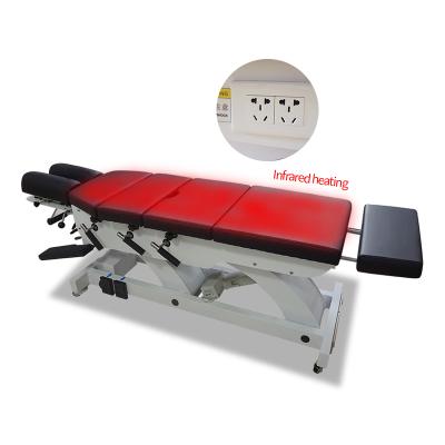 China Low Price Acrylic Examination Couch Physiotherapy Table Clinical Electric Infrared Heating Portable Table for sale