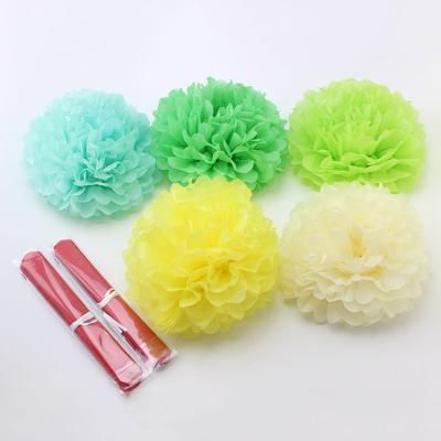 China 2018 Wedding / Party Tissue Paper Flower Tissue Paper Pom Pom Party Decorations for sale