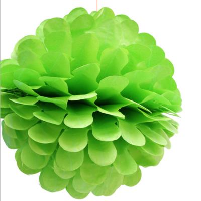 China Wedding/Wedding Bulk Multi Color Party Hanging Tissue Paper Pom Poms TrimmingFor Party Event Decoration for sale