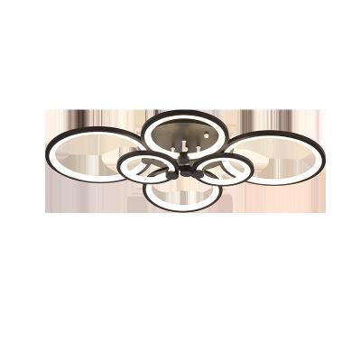 China Modern Modern Acrylic Ceiling Light Bedroom Living Room LED Lamp Circular 4 8 12 16 Heads for sale