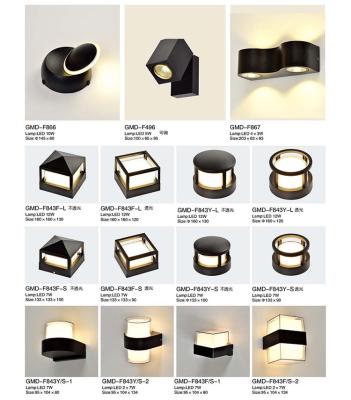 China Creative Beautiful Design 6W 8w LED Hotel Yard Simple Aluminum Wall Light Wall Lamp for sale