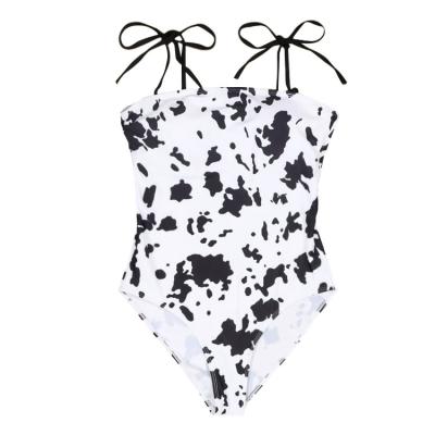 China Two Piece Swimsuit Antibacterial Swimming Women Grow High Top Bikini Waist Swimwear Bathing Suit for sale