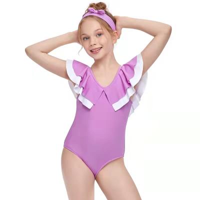 China 2022 New Kid Baby Girls Breathable Swimwear Summer Ruffles Bikini Swimwear Beach Swimwear Baby One-Piece Swimwear for sale