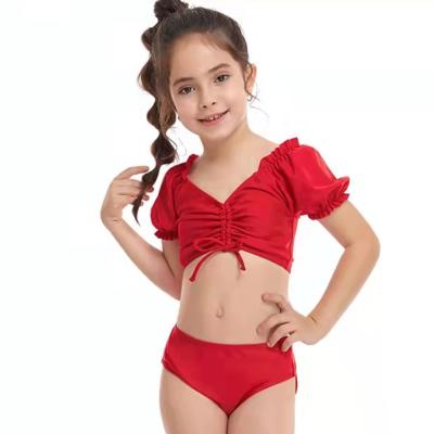 China Cute Antibacterial High Quality Two Piece Children Kids Swimwear For Baby for sale