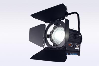 China TV Studio Lights 200W LED Fresnel Stage Lighting Bi Color High TLCI/CRI With DMX Control(Pole-Operated Yoke) for sale