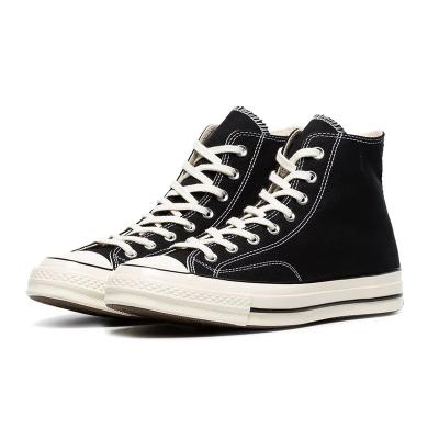 China Fashion trend lace up high top flat top all white star casual shoes classic sneakers refine fashionable white women canvas shoes for sale