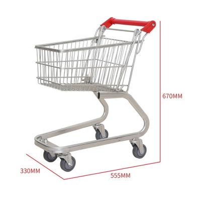 China Unveiling Mini Supermarket Shopping Mall Kid Children Shopping Cart Kids Metal Trolley for sale