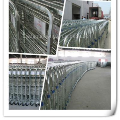 China 660*420*1300mm Custom Steel 4 Layer Shelves Milk Trolley Transport Roll Cage Container Pallet for sale