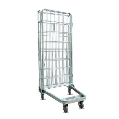 China Wire Container Custom Welded Safety Cage Industry Hand Truck Container Mesh Technic Steel Type Cage for sale