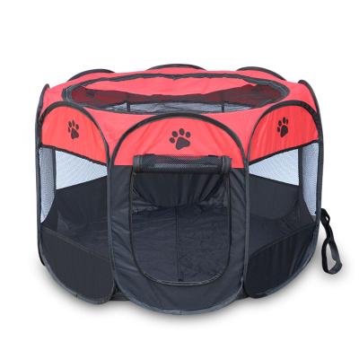 China Octagon Pet Fence Oxford Dog Cat Tent Breathable Folding Waterproof Waterproof Fence for sale