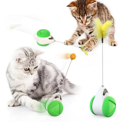 China Viable Interactive Dog Cat Toys For Pets Pidan Tumbler Electric Cat Pet Toy Teaser Swing Ball Set Toys for sale