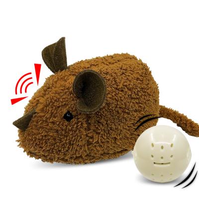 China Lifelike Realistic Fur Plush Toy Interactive Electric Cat Toy Mouse Small Mouse Set Realistic Toy For Dogs for sale