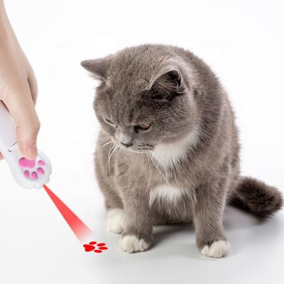 China Separable Cat Laser Magic Wand Battery Viable With Flashlight UV Cute Cat Laser Interactive Pet Toy for sale