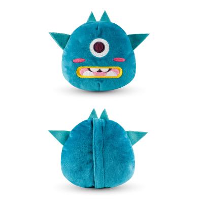 China Interactive Dog Enjoying Viable Plush Toy Halloween One Eye Monster Dog Toy Squeaky Toys With Jumping Ball for sale