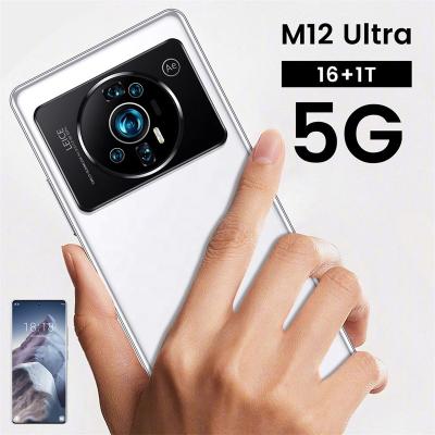 China Dual SIM Card Hot Sale in Amazon 5G Global M12 U Itra 7.3 inch Big Screen Smartphone with 16+1TB Big Memory Dual SIM Original Unlock Cellphone for sale