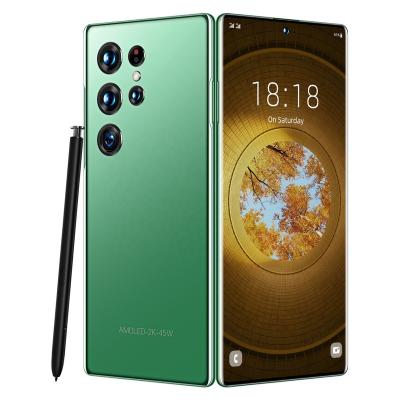 China Dual SIM Card 2022 New Global Fashion S22 U Itra Version Original Unlocked Smartphone With Big AMOLED Screen Android12 ODM Logo Mobile Phones for sale