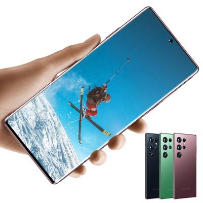 China Hot Selling Global Original Dual SIM Card Smartphone 2022 S22 U Itra 7.3 Inch Android 12 Mobile Phone GSM CDMA/LTE Network Face ID Phone Real for sale