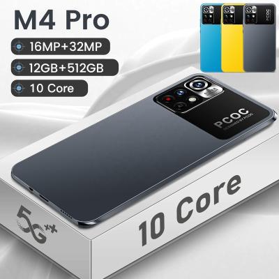 China Dual SIM Card 2022 Hot Selling New M4 Pro 12GB+512GB 6.7 Inch Full Display Android 11 Mobile Cells Smart Phone for sale