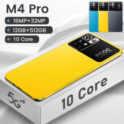 China Dual SIM Card 2022 New M4 Cell Phone 6.7 Inch Wholesale Price Android Pro Smart Cell Phones 16+32MP Camera for sale