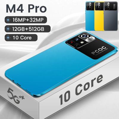 China Dual SIM Card 2022 New Unlocked Smartphone M4 pro with Dual ID Android Original 12GB+512GB Celulares de SIM Card Face for sale