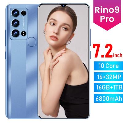 China High Quality 2022 High Quality 16GB+1TB Battery 32mp Free Space Camera 10 Core OEM 5G Mobile Phone Dual SIM Card Low Price Rino9 Pro Phone 68000mah for sale