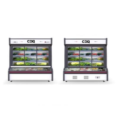 China CDQ Dual-Temperature Display Dual-Temperature Display Dual Control Cabinet Commercial BBQ Freezer Refrigerator for sale