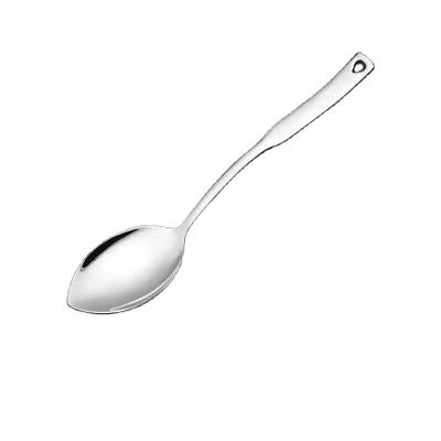 China Wholesale 304 Stainless Steel Desert Spoon Viable Serving Spoon Long Handled Spoon for sale