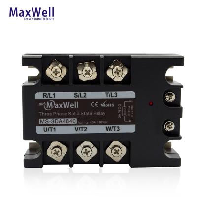 China Maxwell MS-3DA4840 40Amps Epoxy Three Phase Solid State Relay for sale