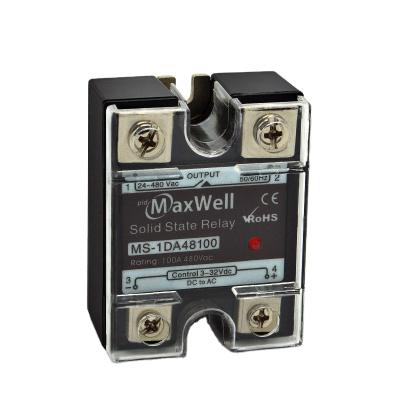 China Maxwell MS-1DA48100 Single Phase 100a Sealed Solid State Relay for sale