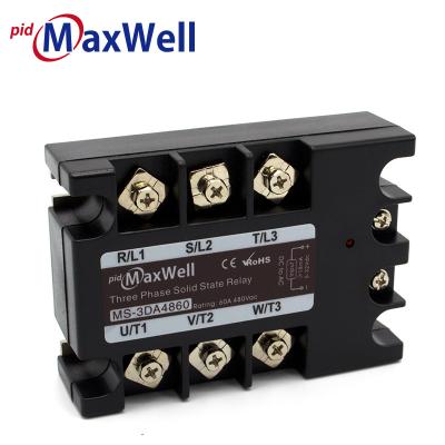 China MS-3DA4860 epoxy 3 phase ssr solid state relay with 2 years warranty for sale