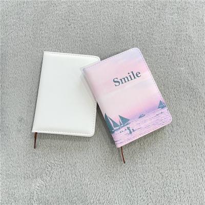 China Cream Paper Is Easy On The Eyes And Reduce Looking Custom A5 A6 Print Christmas Leather PU Cover Journals Diary Full Cover Notebooks For White Sublimation Transfer for sale