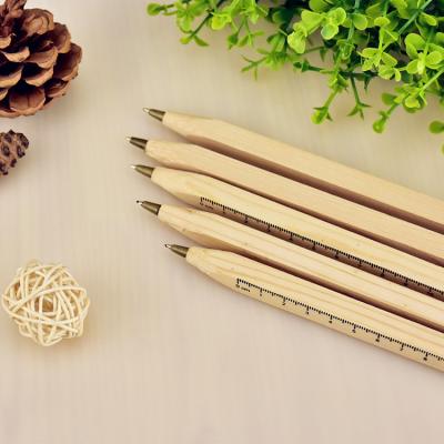 China office & School Pen Customized Logo Novelty Pen Smooth Overflowing 0.5 Mm Unique Medium Point Premium Pen Wooden Tip for sale