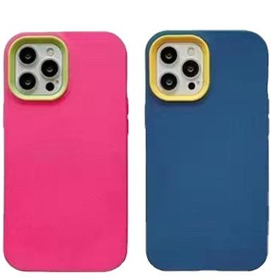 China 2022 New Design Shockproof Custom Logo Printing Anti Slot Cover 3 in 1 Liquid Silicone Phone Case for iphone 13 12 11 pro for sale